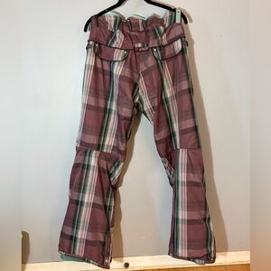 686 Women's Plaid Snow Pants